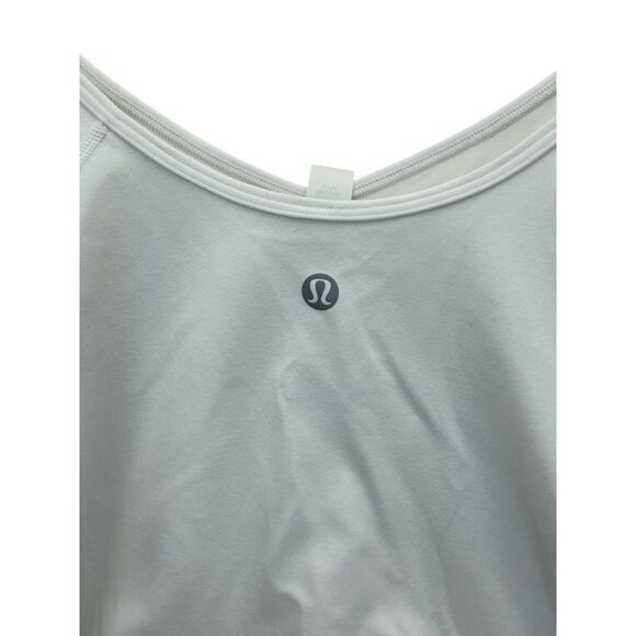 Lululemon Shirt Women Align Long Sleeve V Neck Crop Athleisure Sz.14 White - Picture 6 of 9